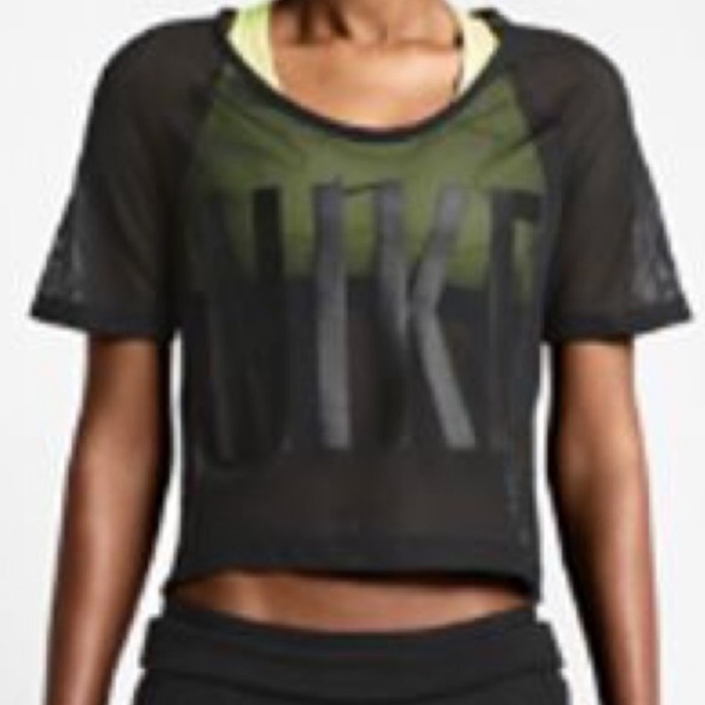 Nike mesh crop top